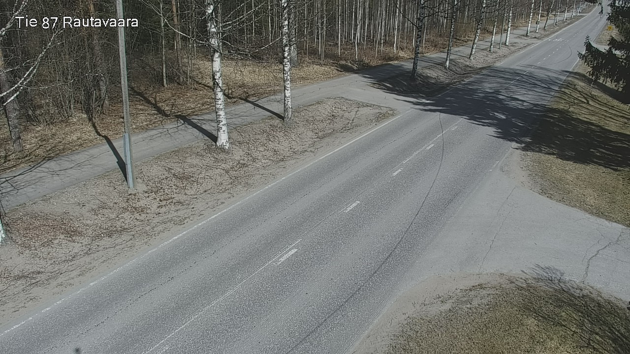 Weather Camera Image Väg 87 Rautavaara, Rautavaara, Pohjois-Savo