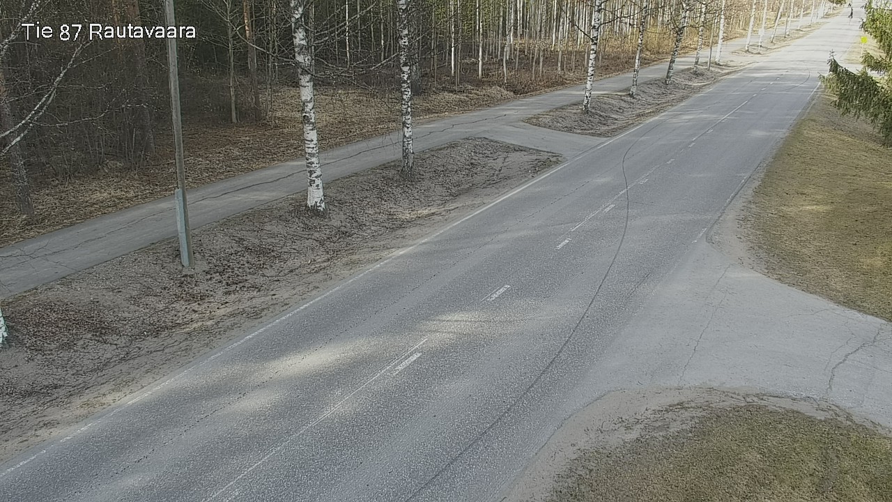 Weather Camera Image Väg 87 Rautavaara, Rautavaara, Pohjois-Savo