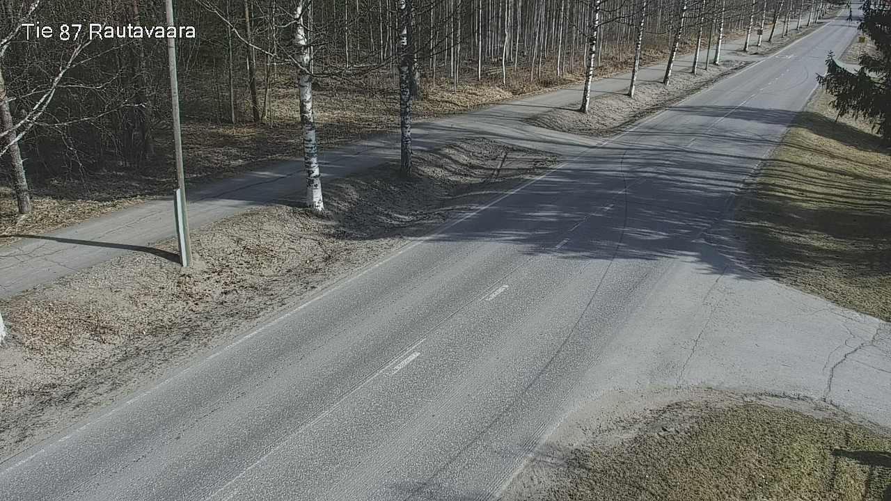 Weather Camera Image Väg 87 Rautavaara, Rautavaara, Pohjois-Savo