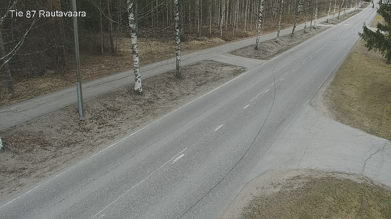 Weather Camera Image Väg 87 Rautavaara, Rautavaara, Pohjois-Savo