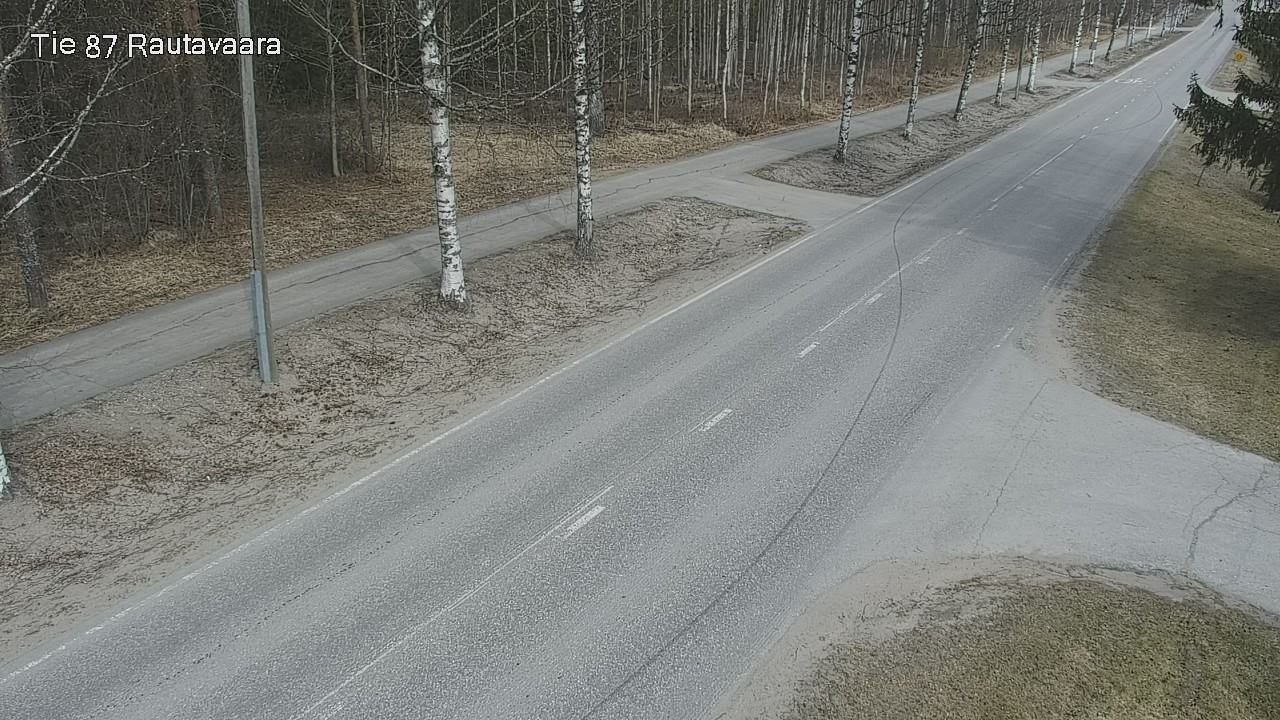 Weather Camera Image Väg 87 Rautavaara, Rautavaara, Pohjois-Savo