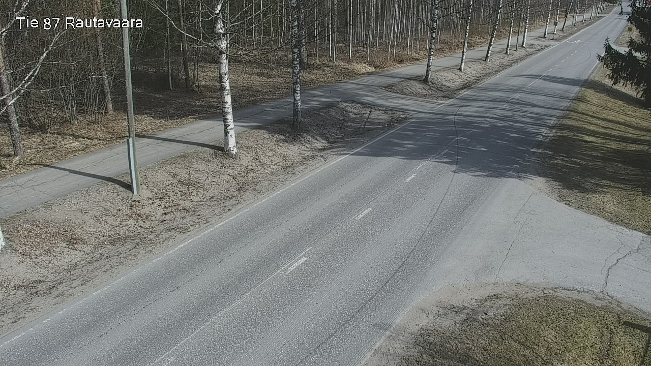 Weather Camera Image Väg 87 Rautavaara, Rautavaara, Pohjois-Savo