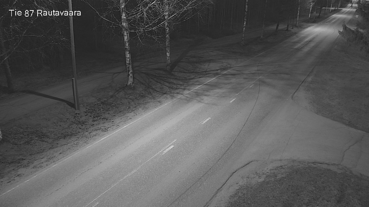 Weather Camera Image Väg 87 Rautavaara, Rautavaara, Pohjois-Savo