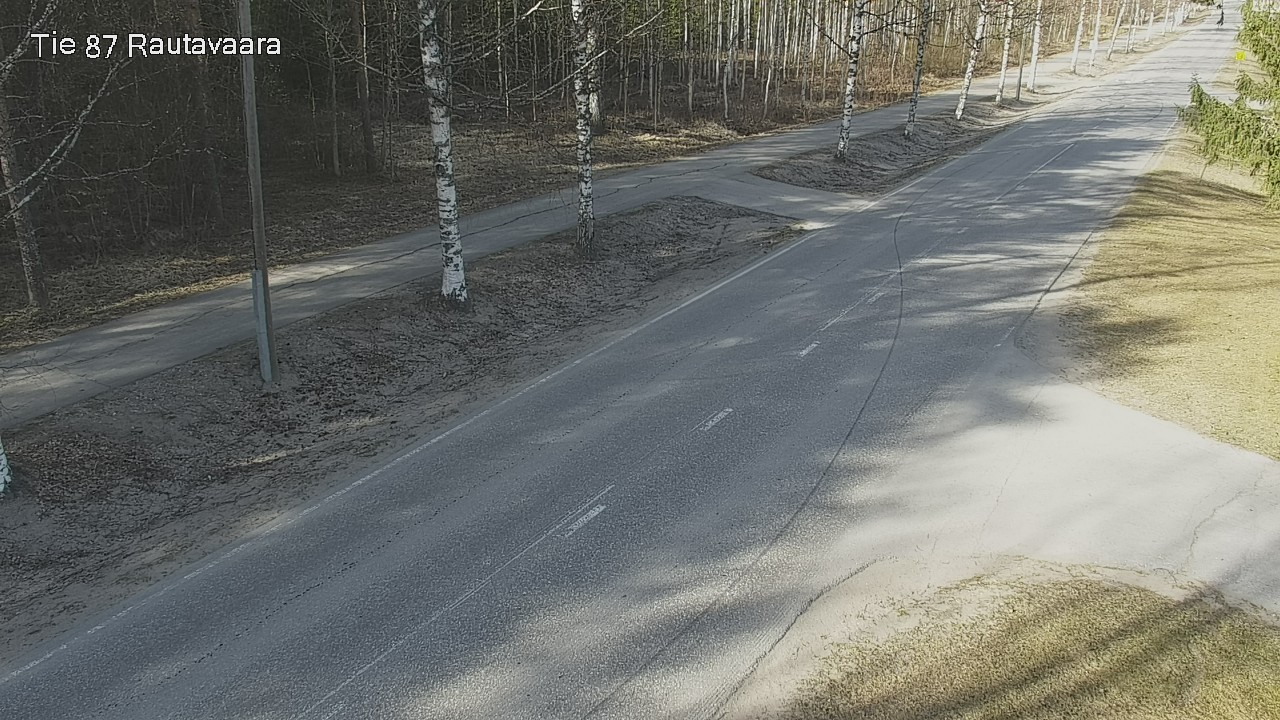 Weather Camera Image Väg 87 Rautavaara, Rautavaara, Pohjois-Savo