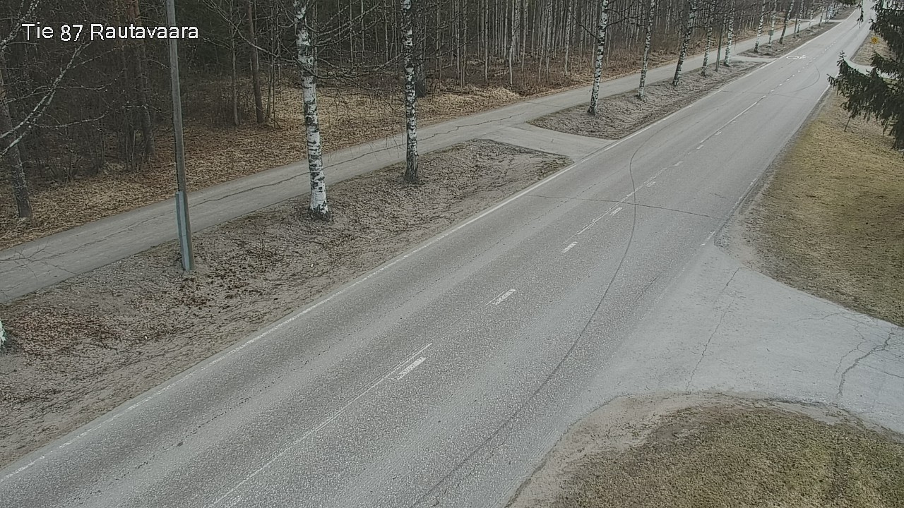Weather Camera Image Väg 87 Rautavaara, Rautavaara, Pohjois-Savo