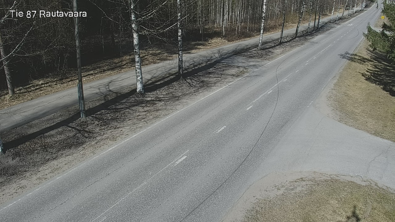 Weather Camera Image Väg 87 Rautavaara, Rautavaara, Pohjois-Savo