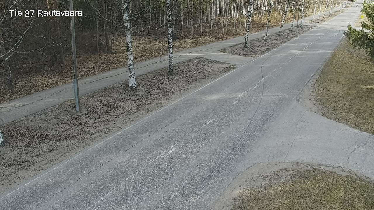 Weather Camera Image Väg 87 Rautavaara, Rautavaara, Pohjois-Savo