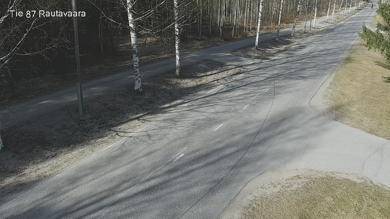 Weather Camera Image Väg 87 Rautavaara, Rautavaara, Pohjois-Savo