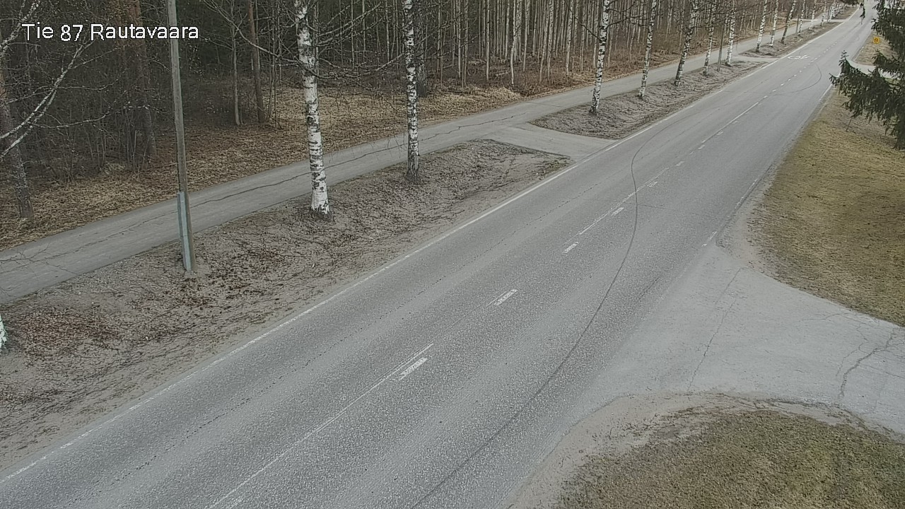 Weather Camera Image Väg 87 Rautavaara, Rautavaara, Pohjois-Savo