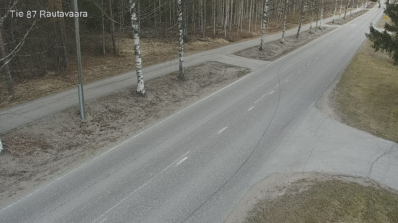 Weather Camera Image Väg 87 Rautavaara, Rautavaara, Pohjois-Savo