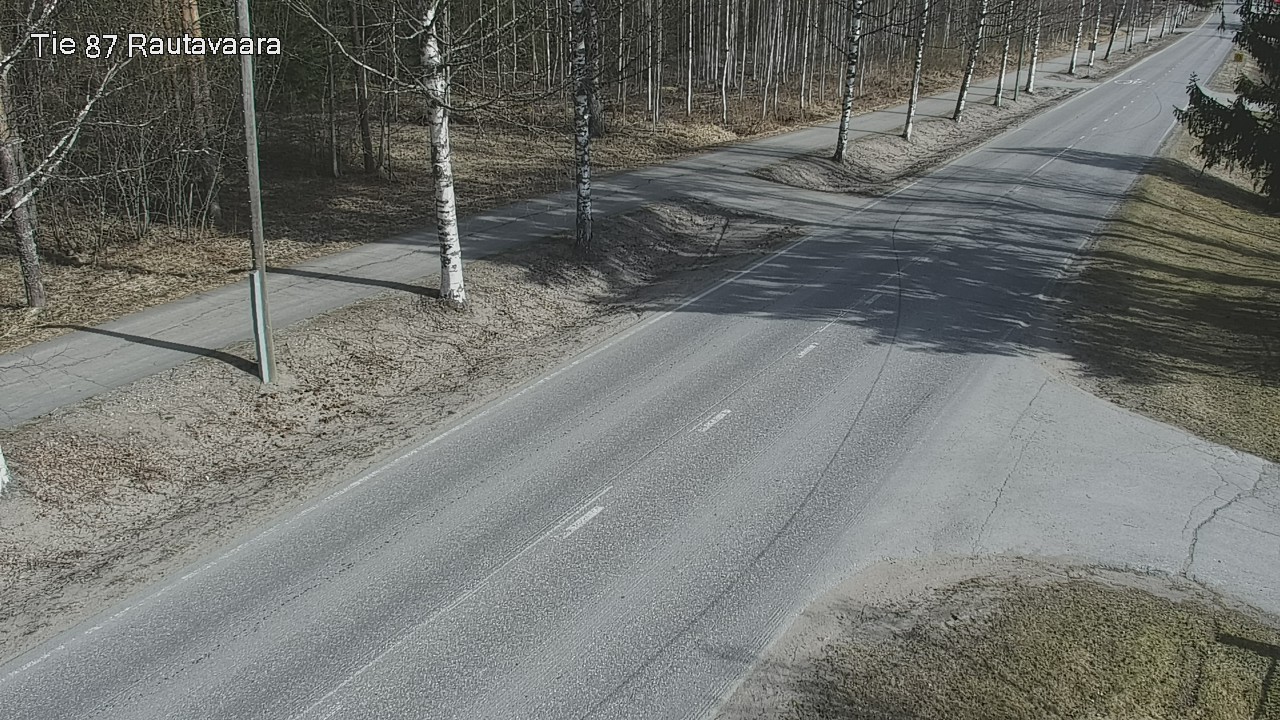 Weather Camera Image Väg 87 Rautavaara, Rautavaara, Pohjois-Savo