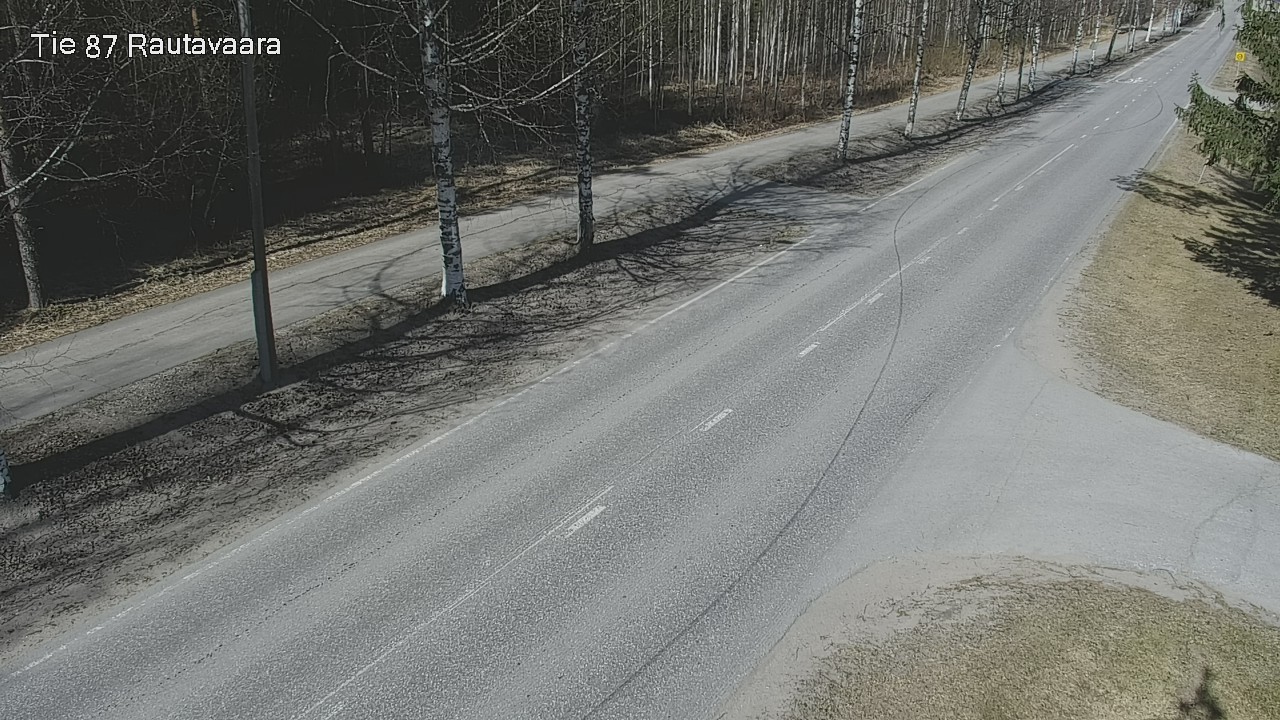 Weather Camera Image Väg 87 Rautavaara, Rautavaara, Pohjois-Savo