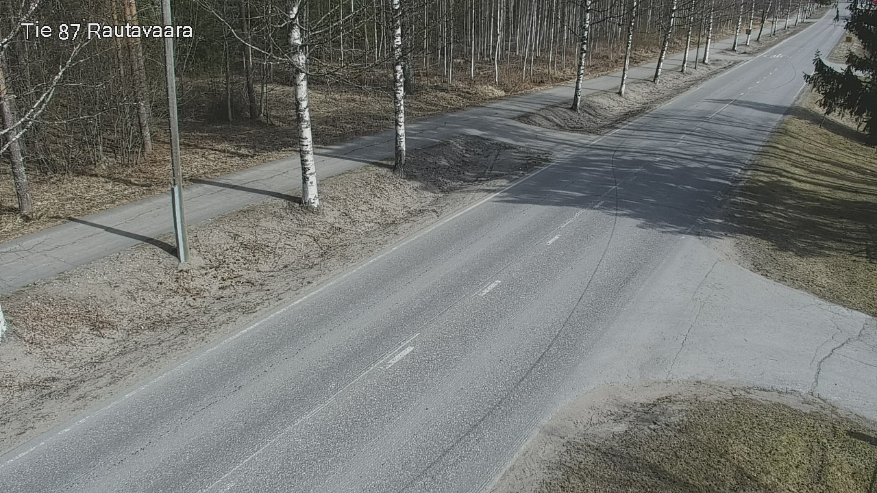Weather Camera Image Väg 87 Rautavaara, Rautavaara, Pohjois-Savo