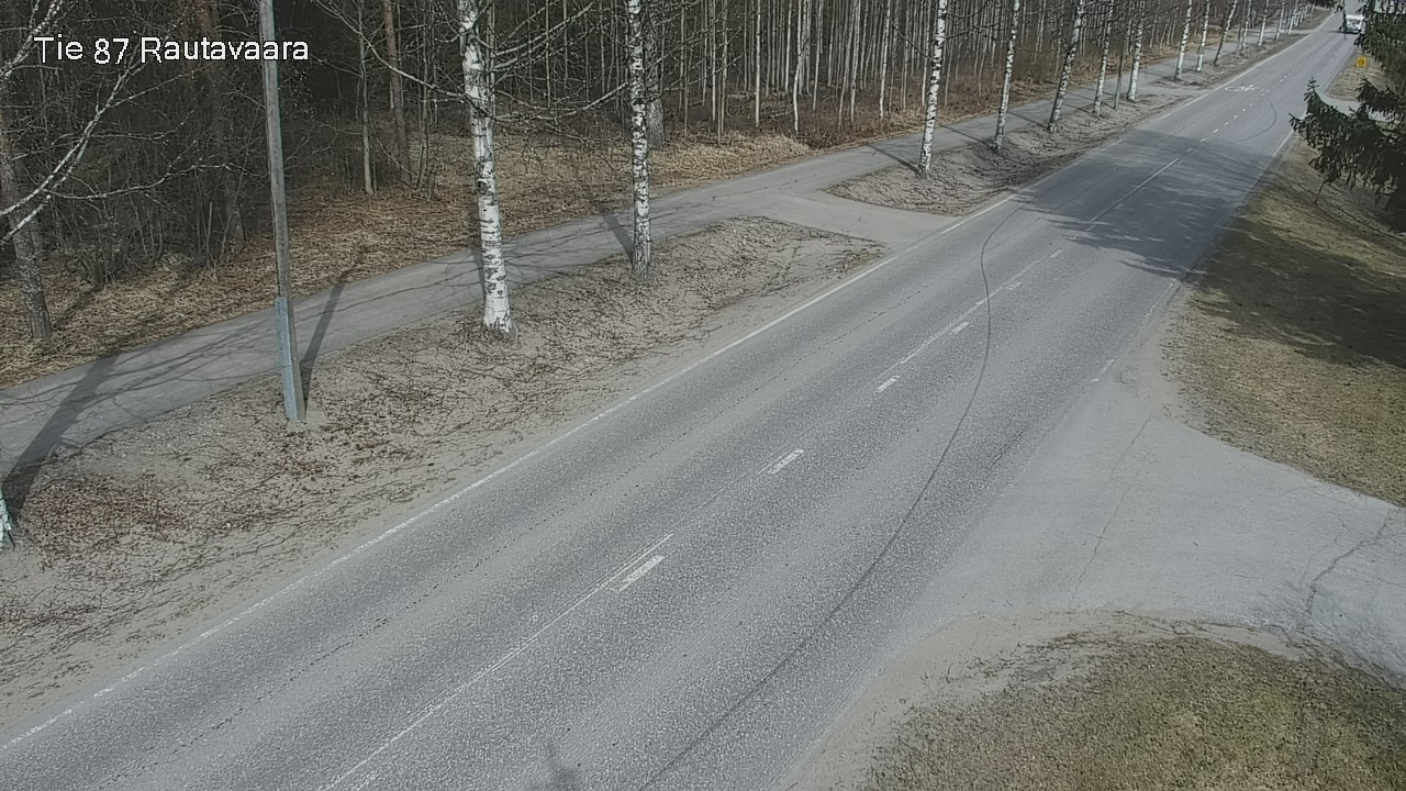 Weather Camera Image Väg 87 Rautavaara, Rautavaara, Pohjois-Savo