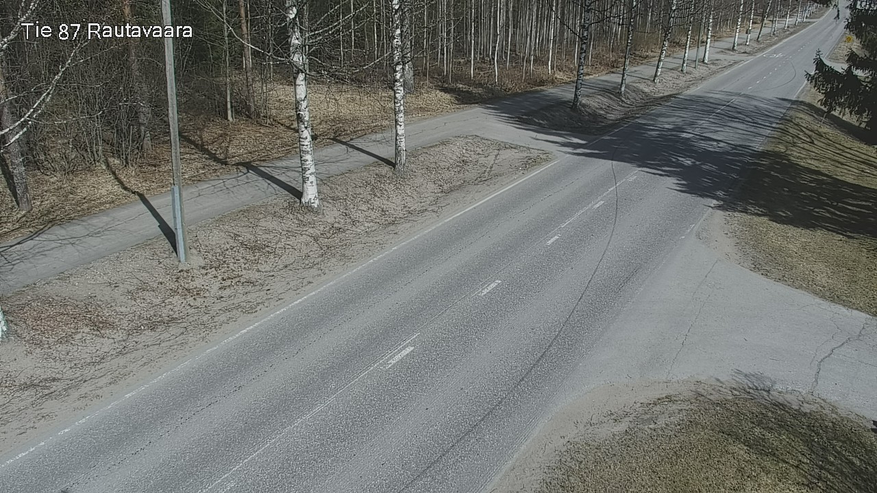 Weather Camera Image Väg 87 Rautavaara, Rautavaara, Pohjois-Savo
