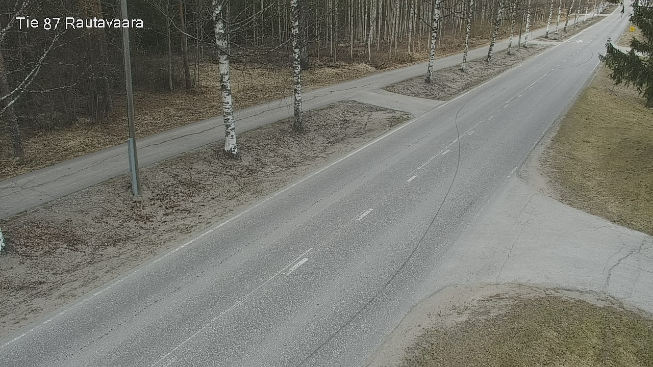 Weather Camera Image Väg 87 Rautavaara, Rautavaara, Pohjois-Savo