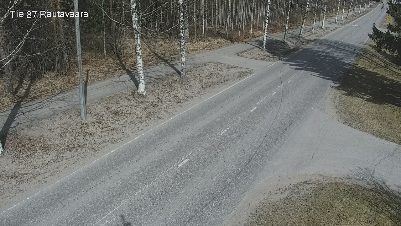 Weather Camera Image Väg 87 Rautavaara, Rautavaara, Pohjois-Savo