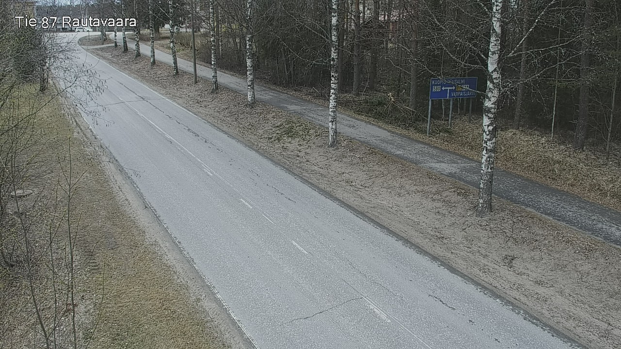 Weather Camera Image Väg 87 Rautavaara, Rautavaara, Pohjois-Savo