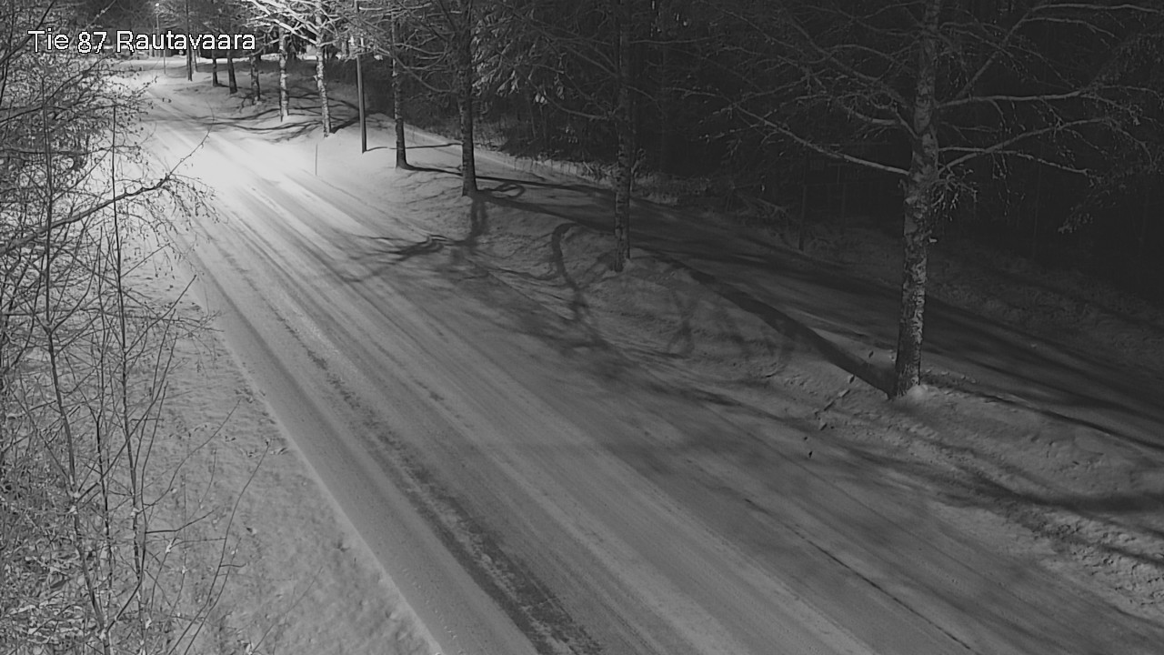 Weather Camera Image Väg 87 Rautavaara, Rautavaara, Pohjois-Savo