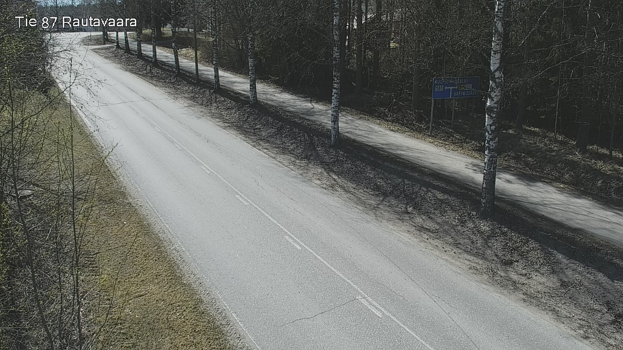 Weather Camera Image Road 87 Rautavaara, Rautavaara, Pohjois-Savo