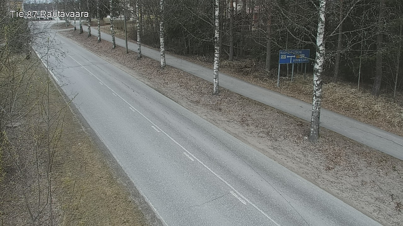 Weather Camera Image Road 87 Rautavaara, Rautavaara, Pohjois-Savo