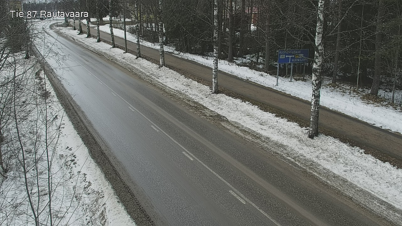 Weather Camera Image Väg 87 Rautavaara, Rautavaara, Pohjois-Savo
