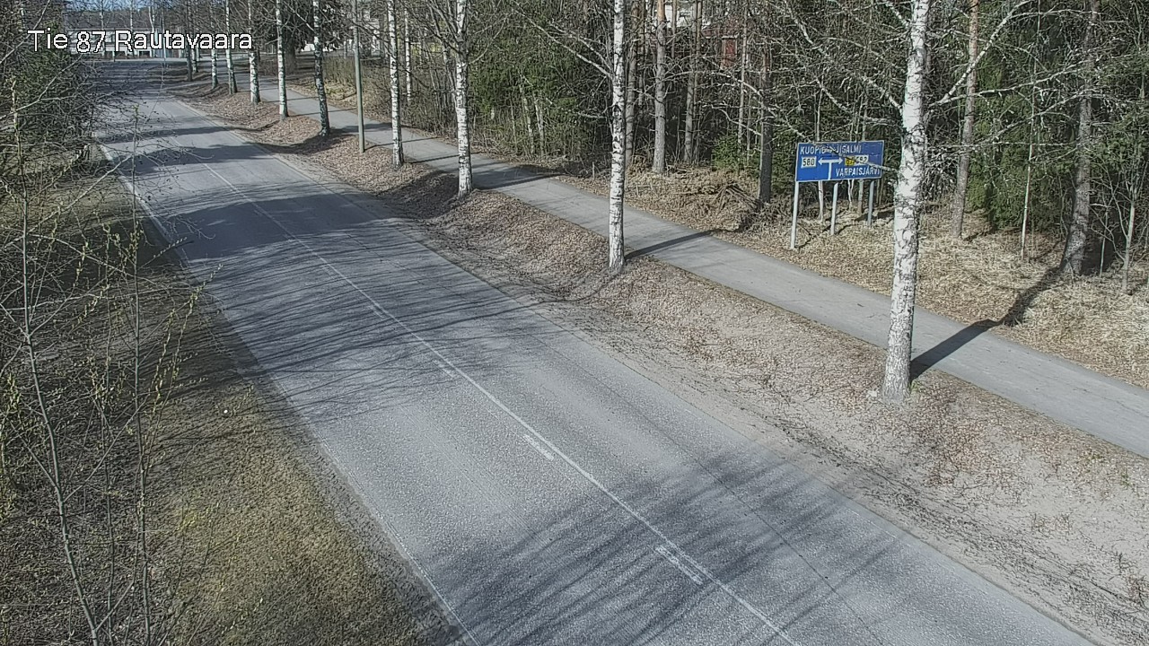 Weather Camera Image Road 87 Rautavaara, Rautavaara, Pohjois-Savo