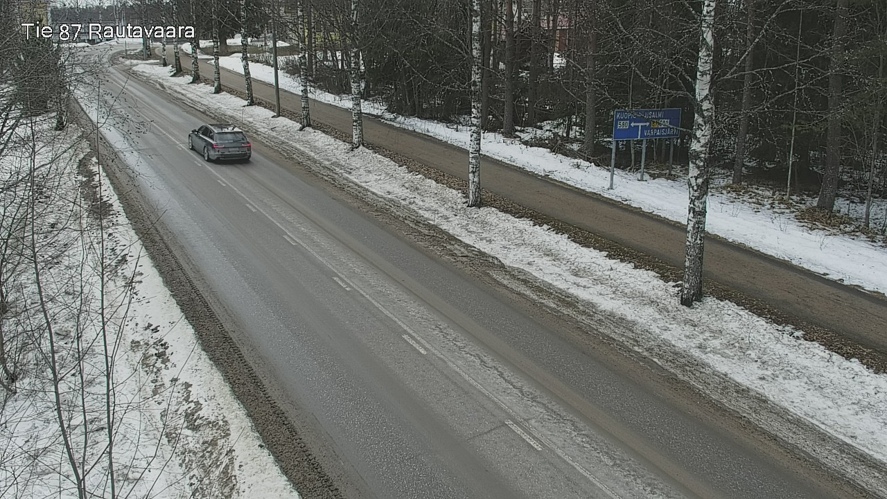 Weather Camera Image Väg 87 Rautavaara, Rautavaara, Pohjois-Savo