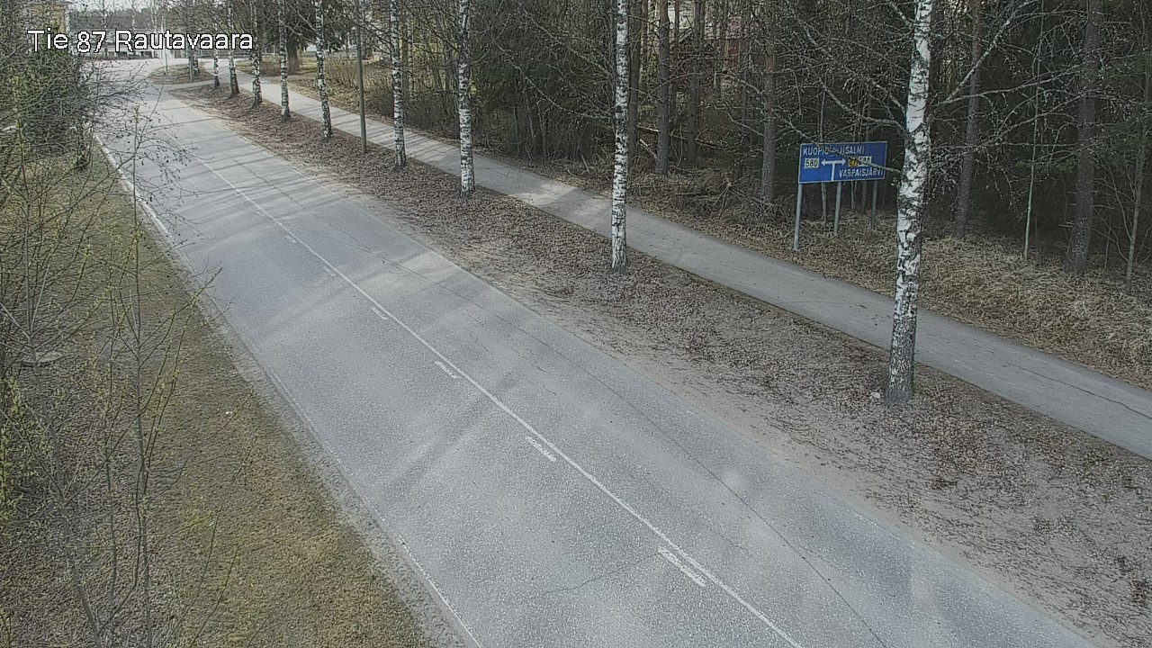 Weather Camera Image Road 87 Rautavaara, Rautavaara, Pohjois-Savo