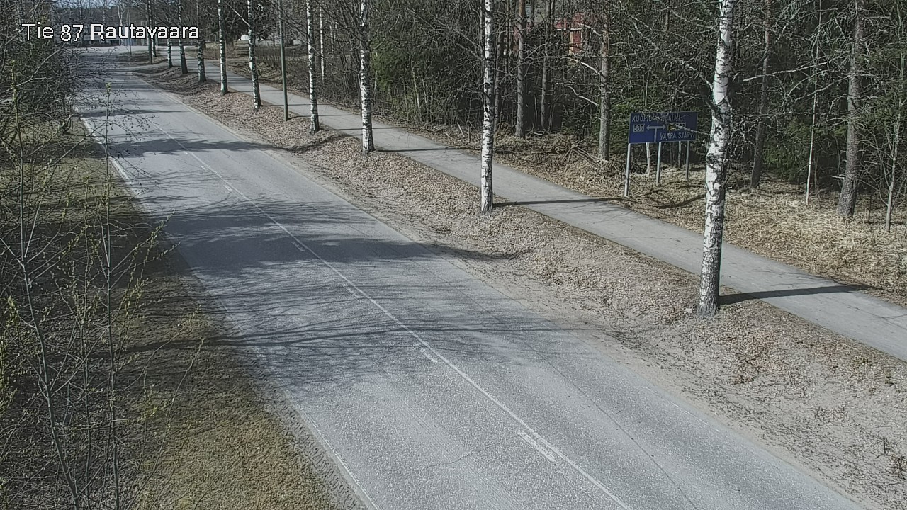 Weather Camera Image Road 87 Rautavaara, Rautavaara, Pohjois-Savo