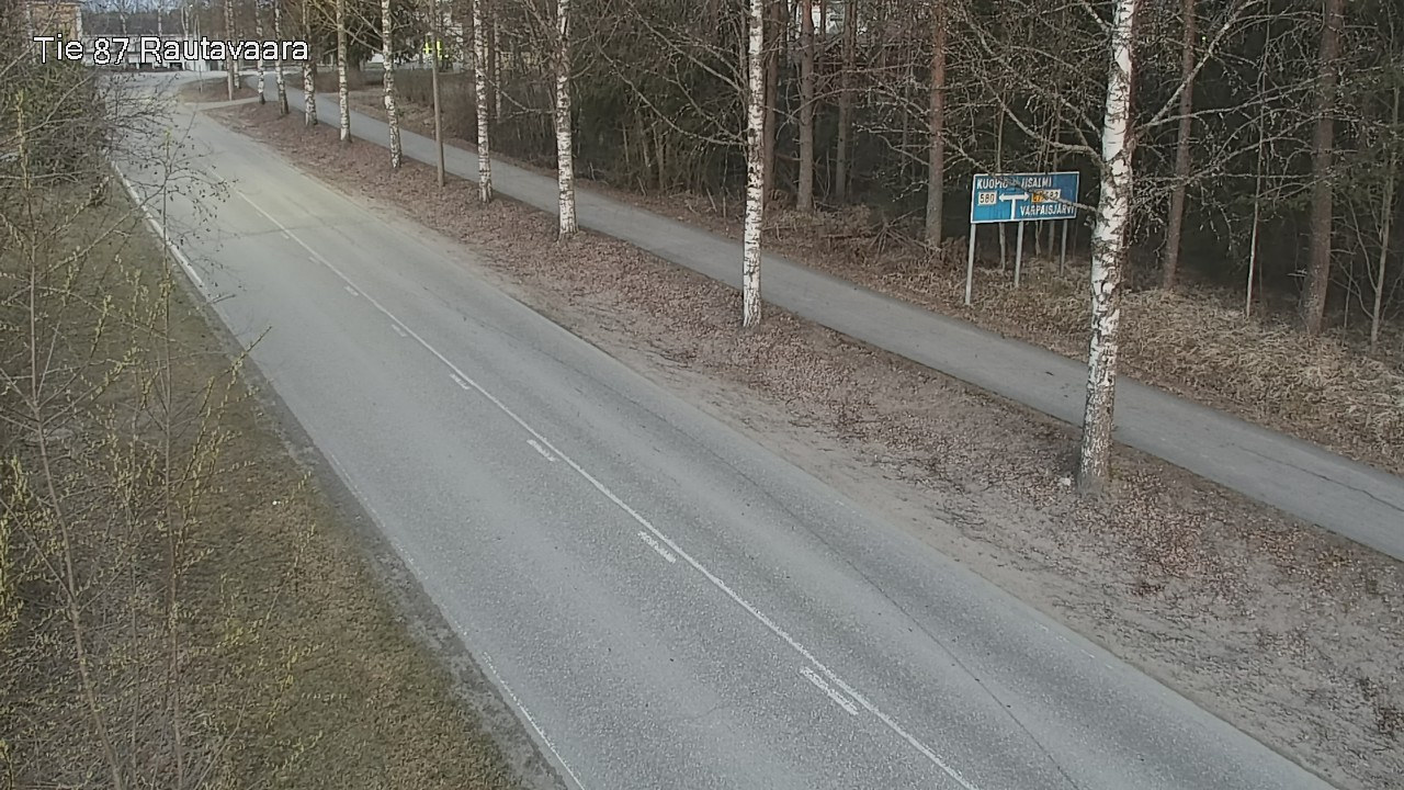 Weather Camera Image Väg 87 Rautavaara, Rautavaara, Pohjois-Savo