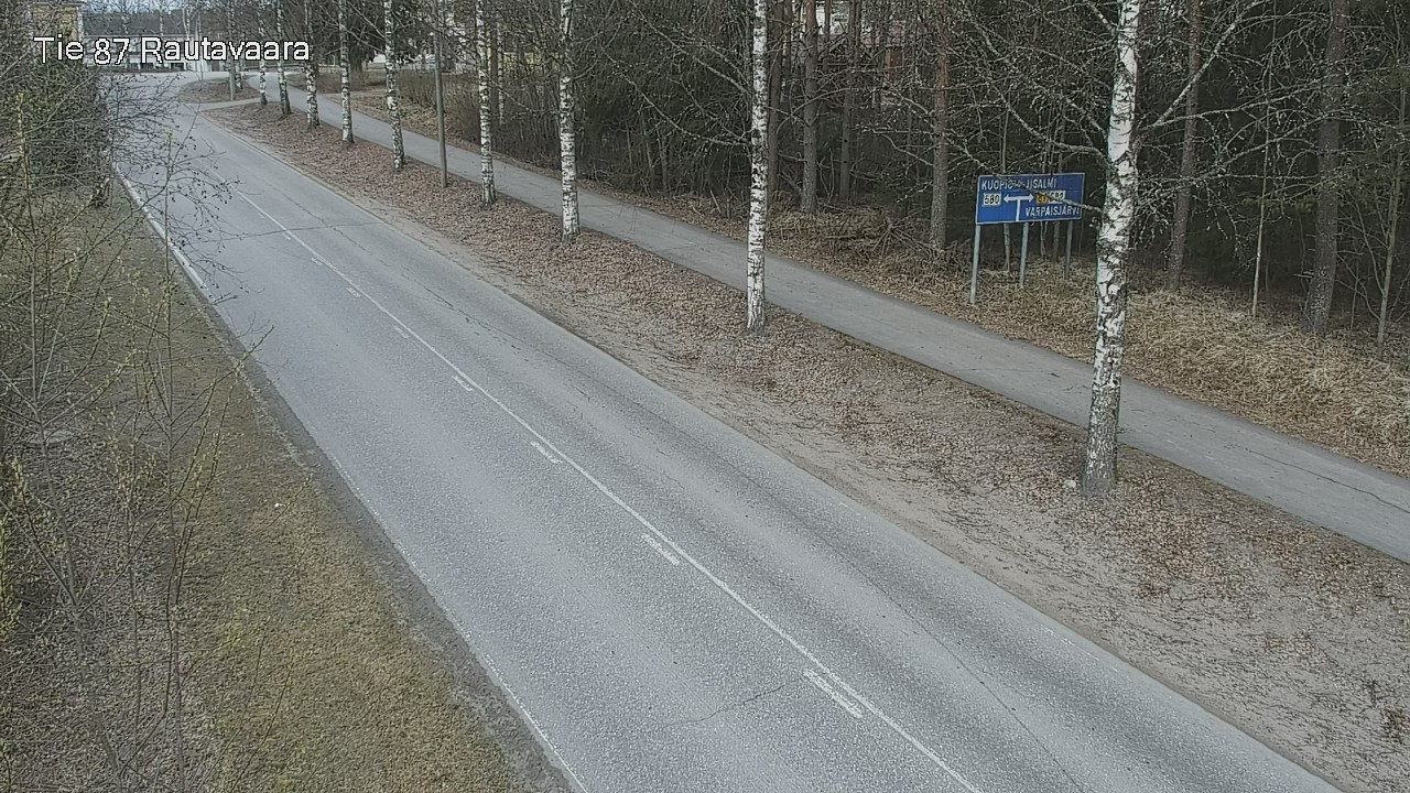 Weather Camera Image Road 87 Rautavaara, Rautavaara, Pohjois-Savo
