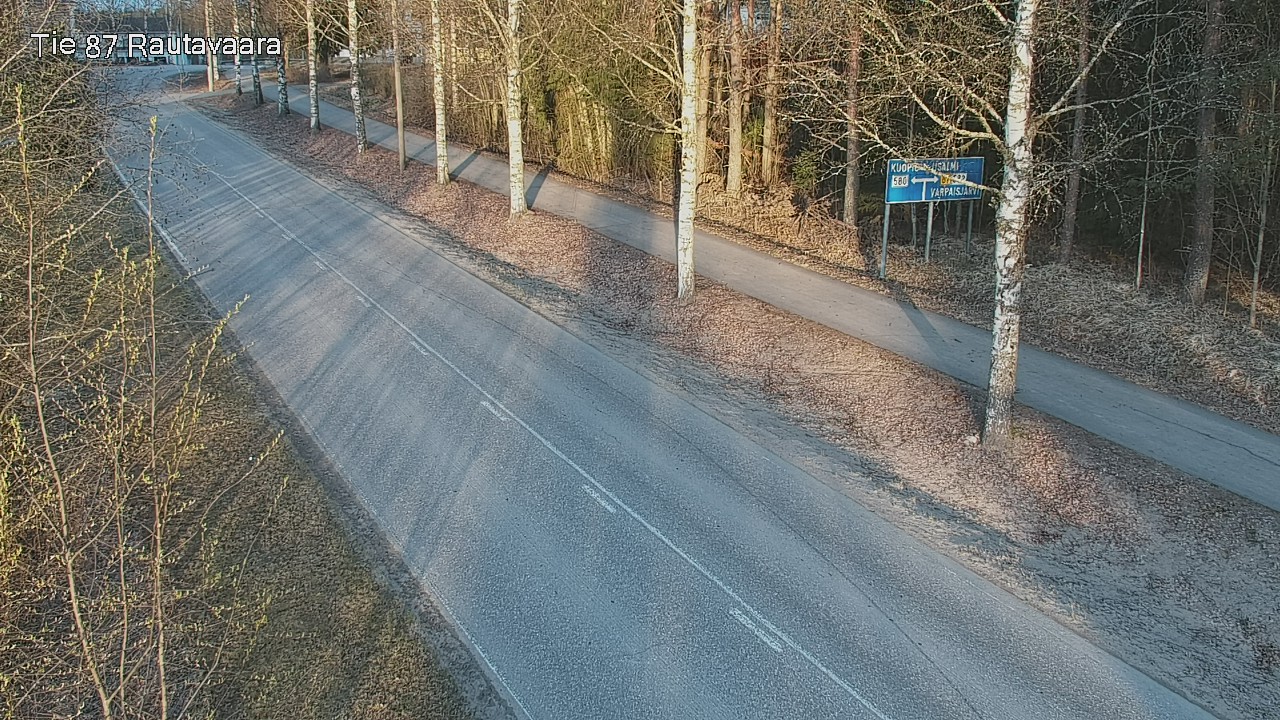 Weather Camera Image Väg 87 Rautavaara, Rautavaara, Pohjois-Savo