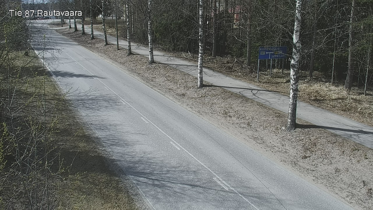 Weather Camera Image Road 87 Rautavaara, Rautavaara, Pohjois-Savo
