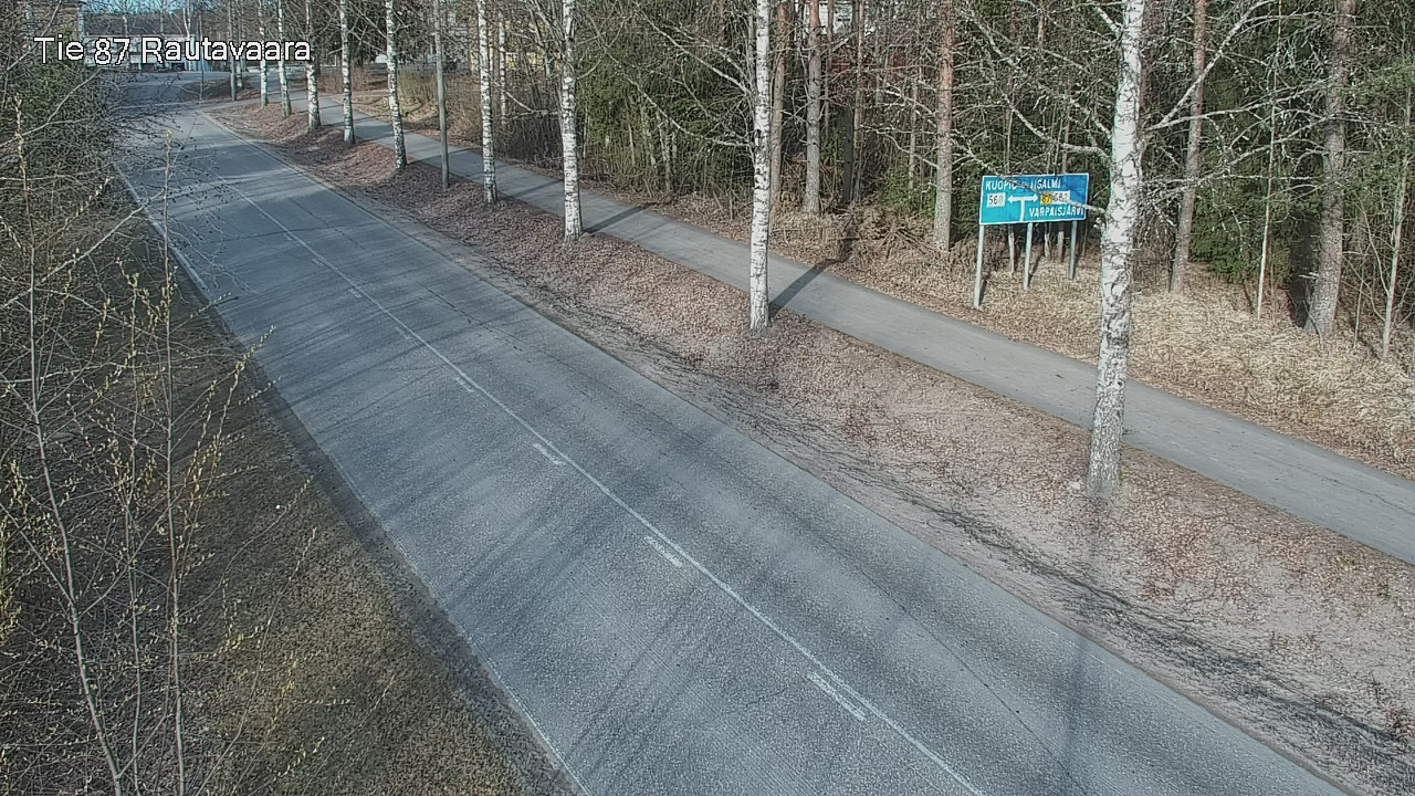 Weather Camera Image Road 87 Rautavaara, Rautavaara, Pohjois-Savo