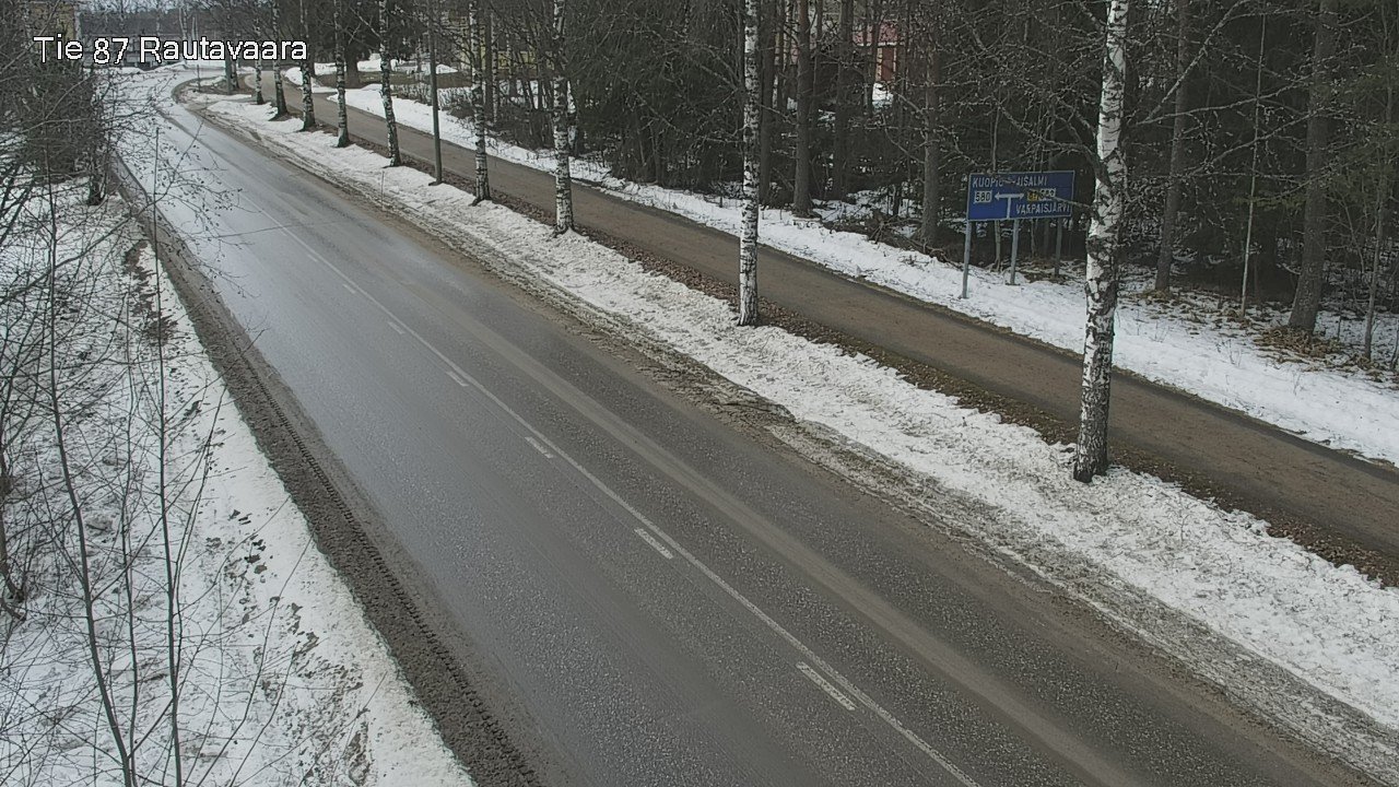 Weather Camera Image Väg 87 Rautavaara, Rautavaara, Pohjois-Savo