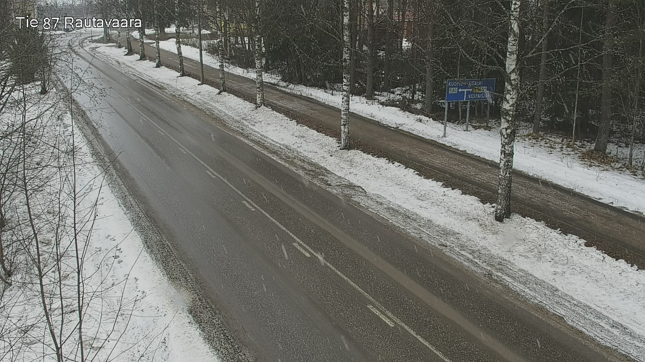 Weather Camera Image Väg 87 Rautavaara, Rautavaara, Pohjois-Savo