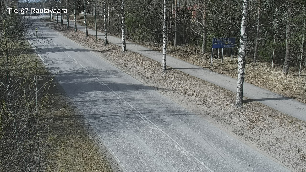 Weather Camera Image Road 87 Rautavaara, Rautavaara, Pohjois-Savo