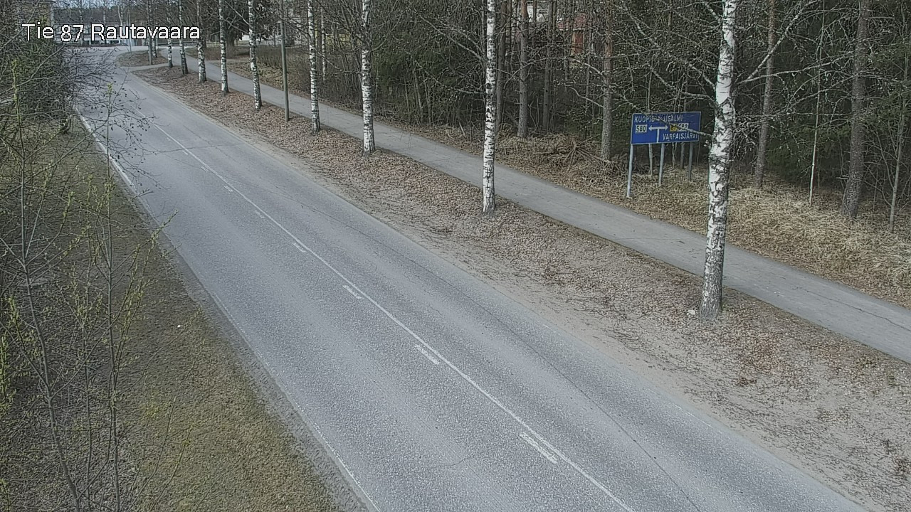 Weather Camera Image Väg 87 Rautavaara, Rautavaara, Pohjois-Savo