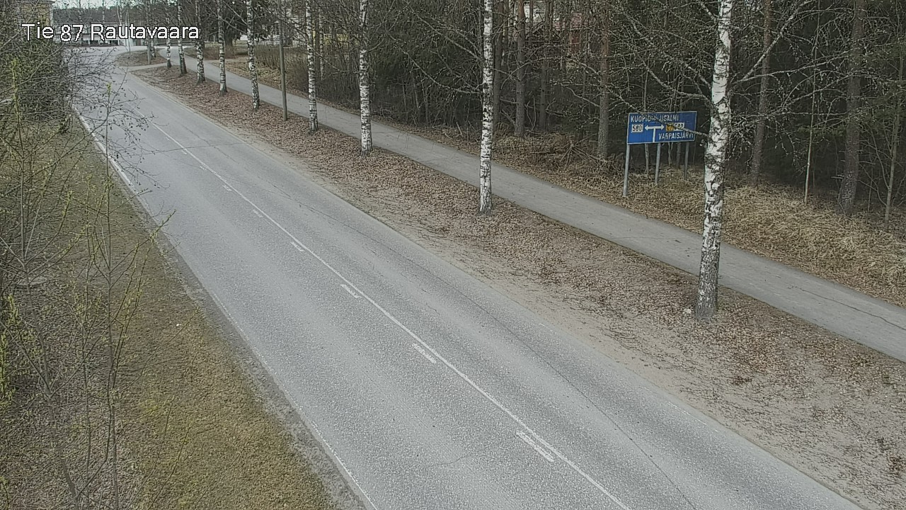 Weather Camera Image Väg 87 Rautavaara, Rautavaara, Pohjois-Savo