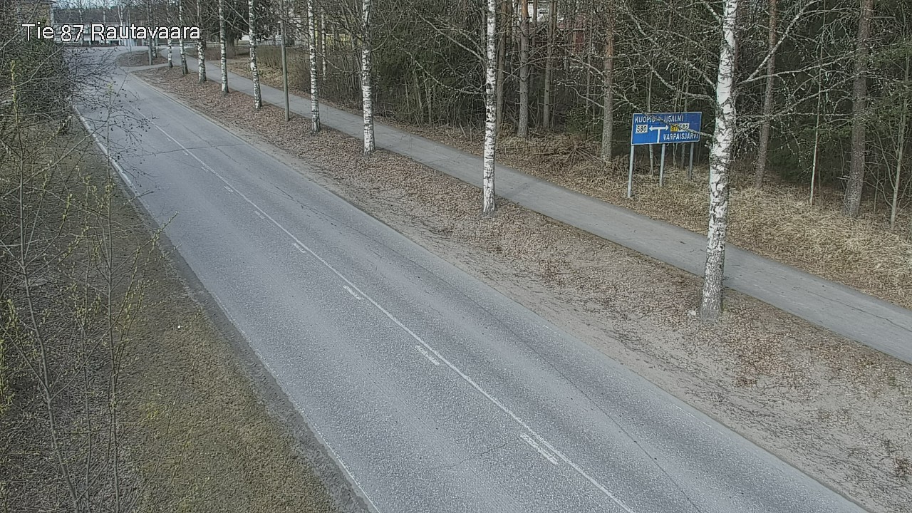 Weather Camera Image Road 87 Rautavaara, Rautavaara, Pohjois-Savo