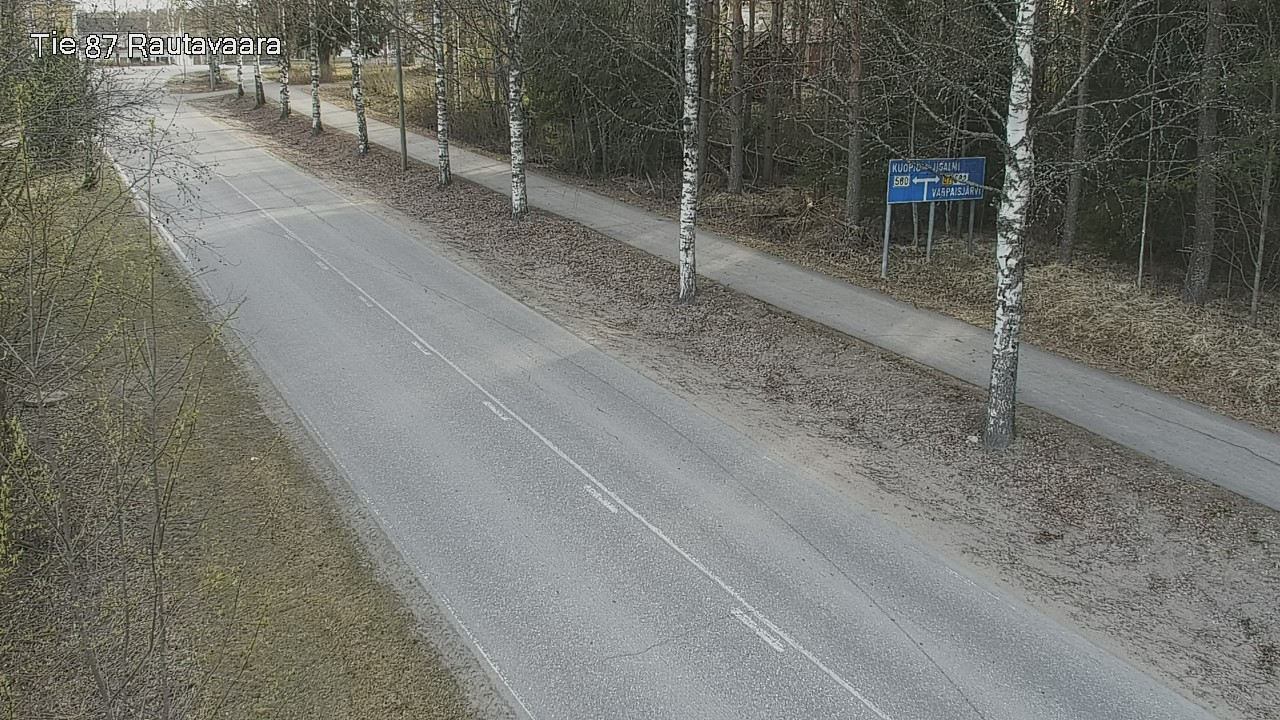 Weather Camera Image Road 87 Rautavaara, Rautavaara, Pohjois-Savo