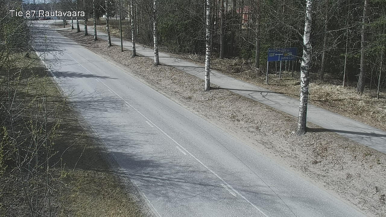 Weather Camera Image Road 87 Rautavaara, Rautavaara, Pohjois-Savo