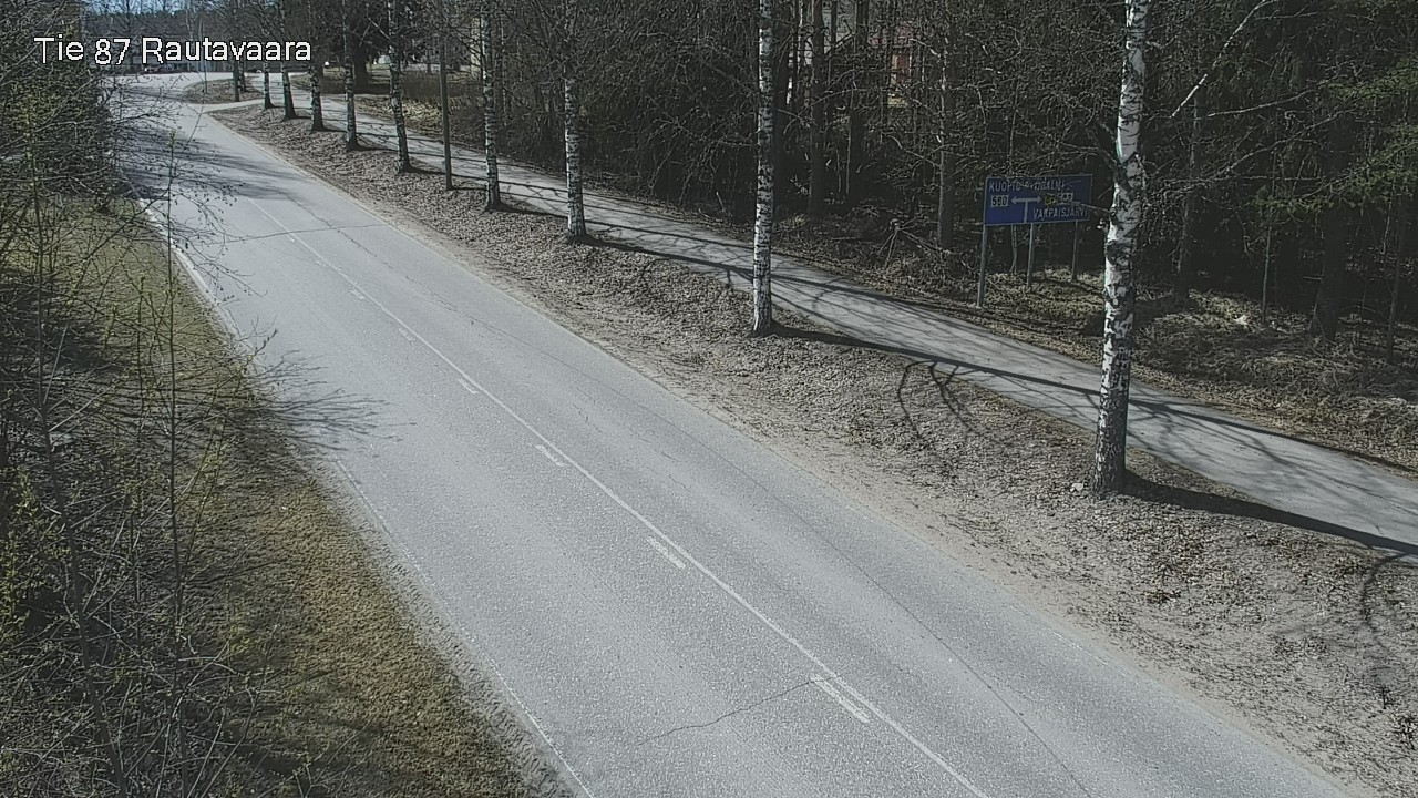 Weather Camera Image Road 87 Rautavaara, Rautavaara, Pohjois-Savo