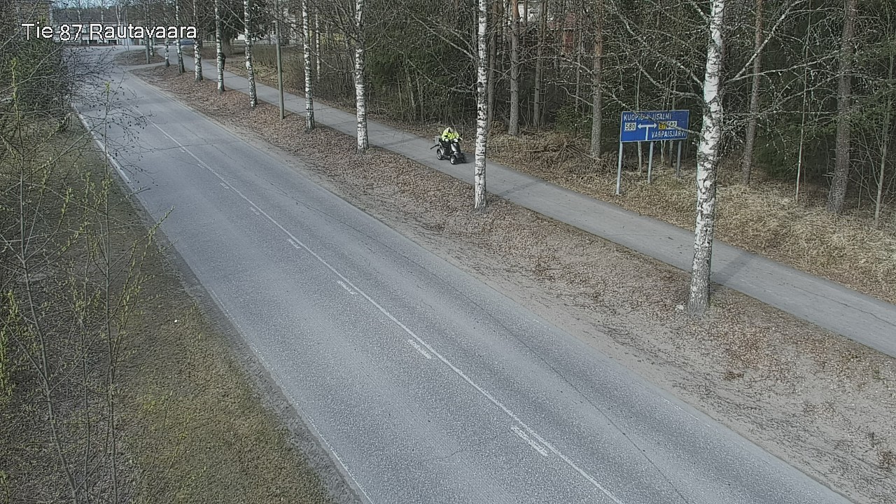 Weather Camera Image Väg 87 Rautavaara, Rautavaara, Pohjois-Savo
