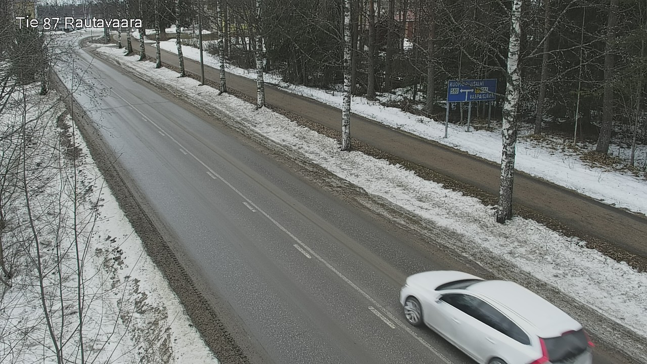 Weather Camera Image Väg 87 Rautavaara, Rautavaara, Pohjois-Savo