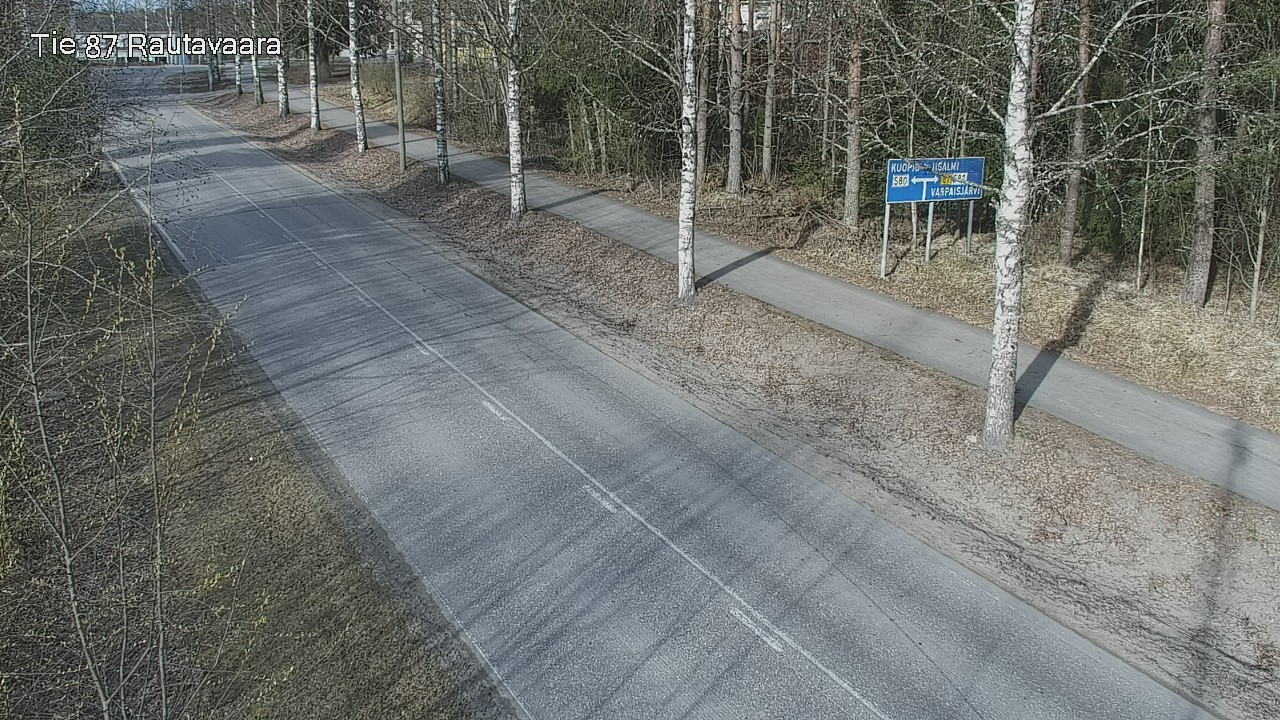 Weather Camera Image Road 87 Rautavaara, Rautavaara, Pohjois-Savo