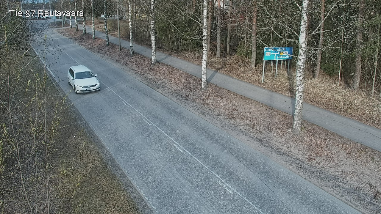 Weather Camera Image Väg 87 Rautavaara, Rautavaara, Pohjois-Savo