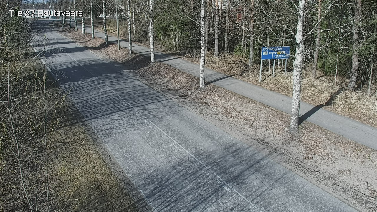 Weather Camera Image Road 87 Rautavaara, Rautavaara, Pohjois-Savo