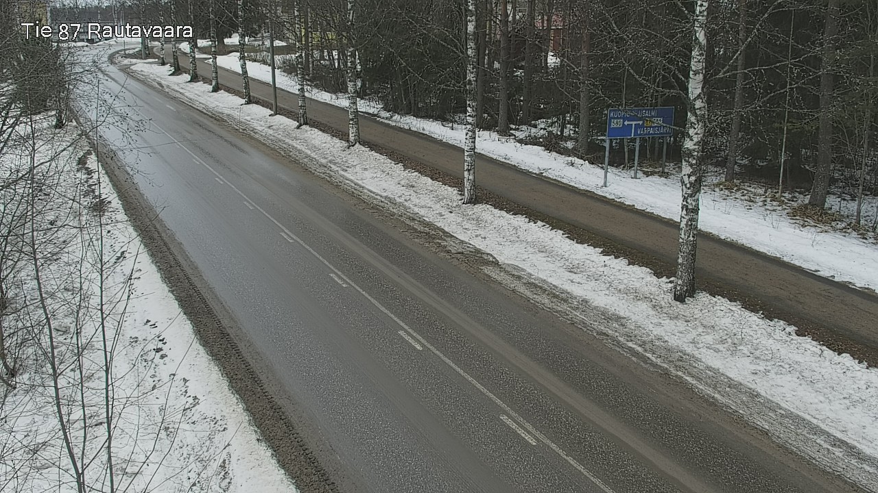 Weather Camera Image Väg 87 Rautavaara, Rautavaara, Pohjois-Savo